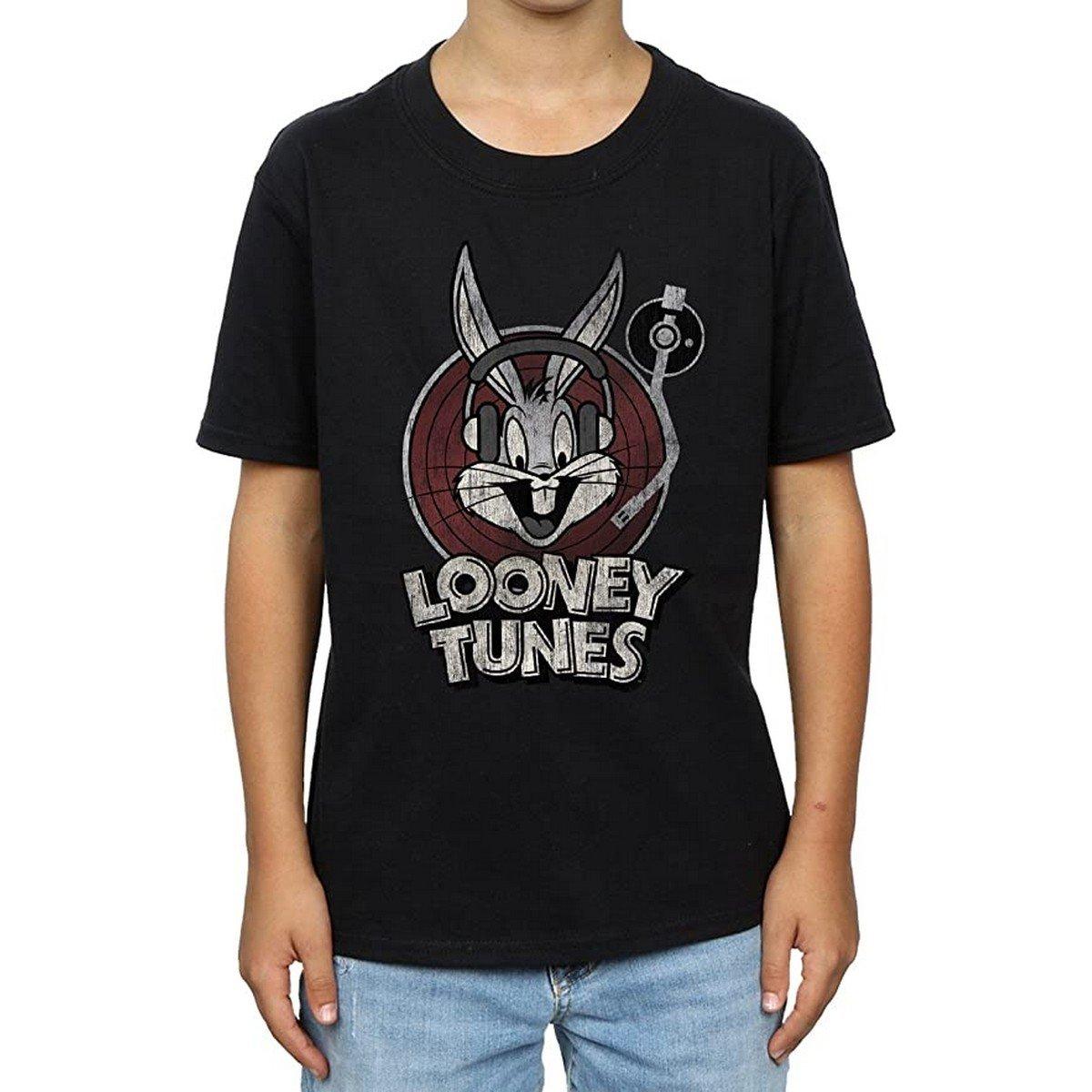 Tshirt Logo Jungen Schwarz 116 von LOONEY TUNES