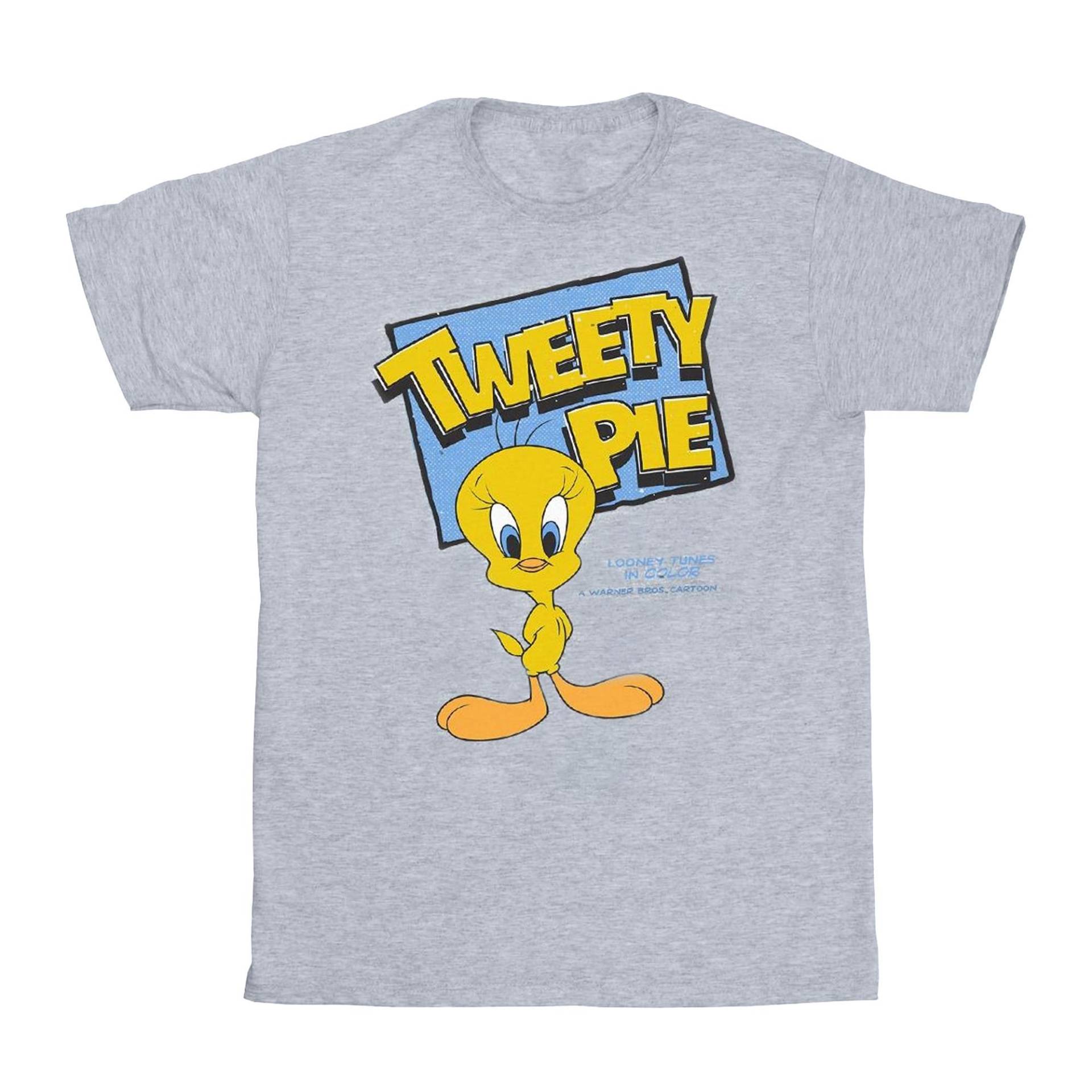 Tweety Pie Tshirt Unisex Grau 128 von LOONEY TUNES