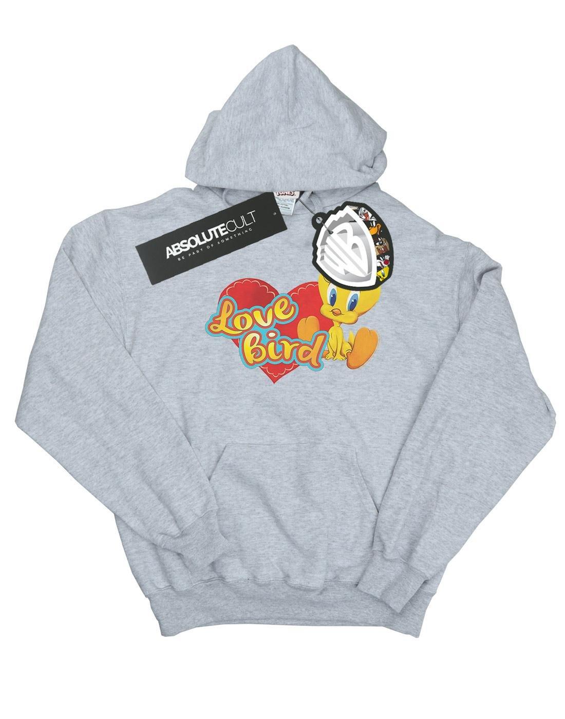 Tweety Pie Valentine's Day Love Bird Kapuzenpullover Damen Grau XXL von LOONEY TUNES