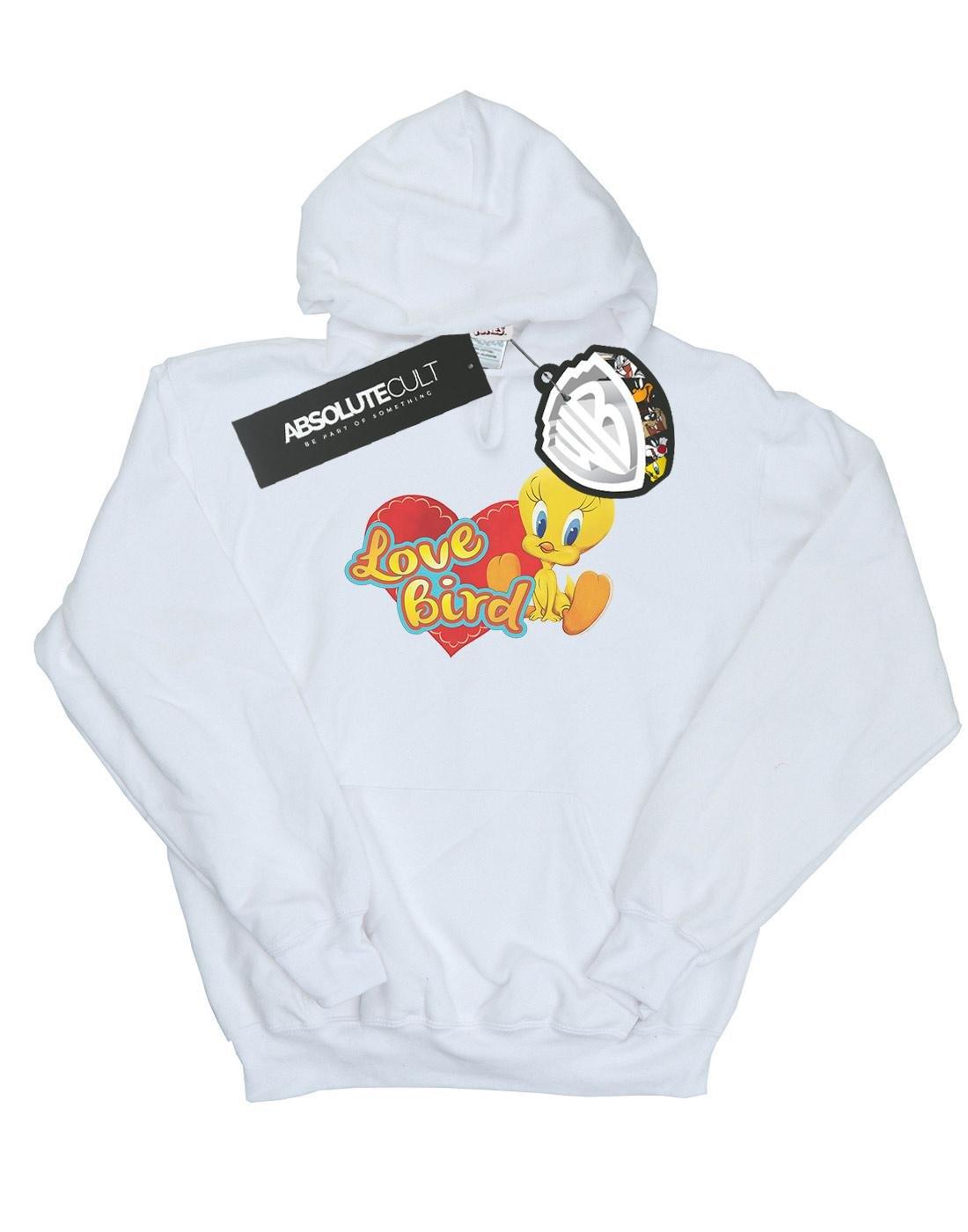 Tweety Pie Valentine's Day Love Bird Kapuzenpullover Damen Weiss S von LOONEY TUNES