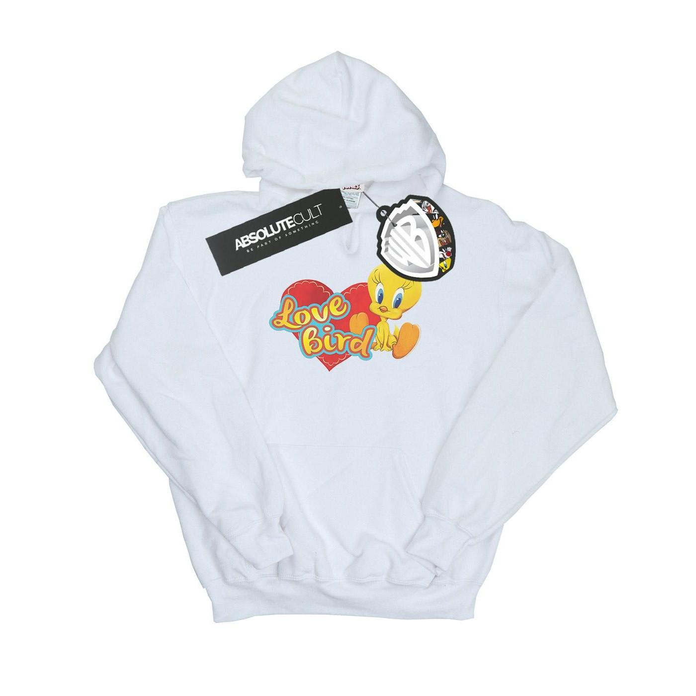 Tweety Pie Valentine's Day Love Bird Kapuzenpullover Herren Weiss S von LOONEY TUNES