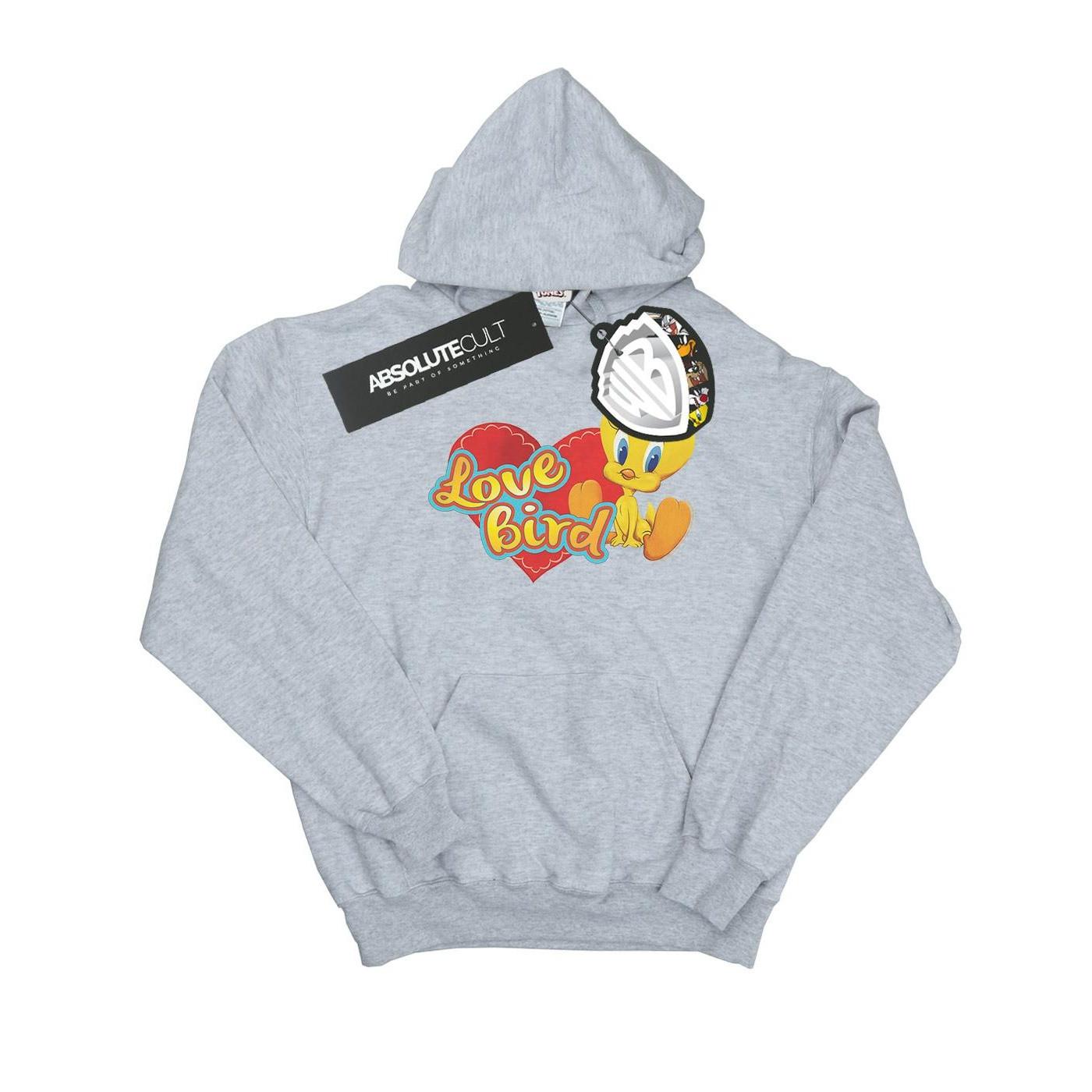 Tweety Pie Valentine's Day Love Bird Kapuzenpullover Unisex Grau 116 von LOONEY TUNES