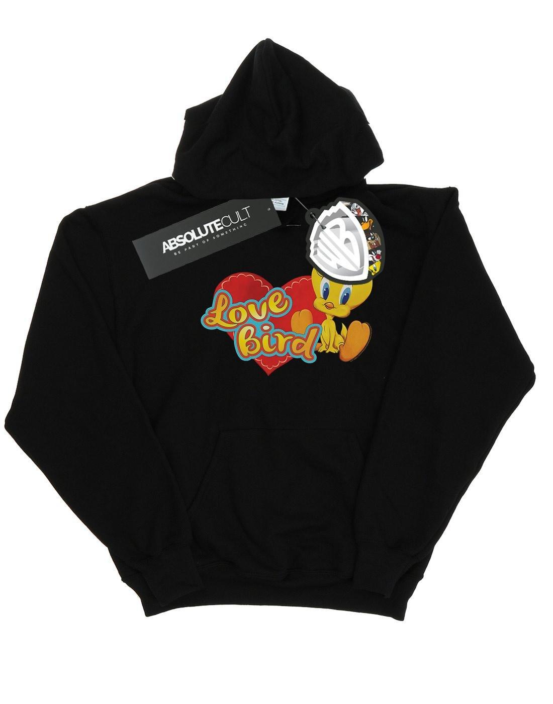 Tweety Pie Valentine's Day Love Bird Kapuzenpullover Unisex Schwarz 128 von LOONEY TUNES