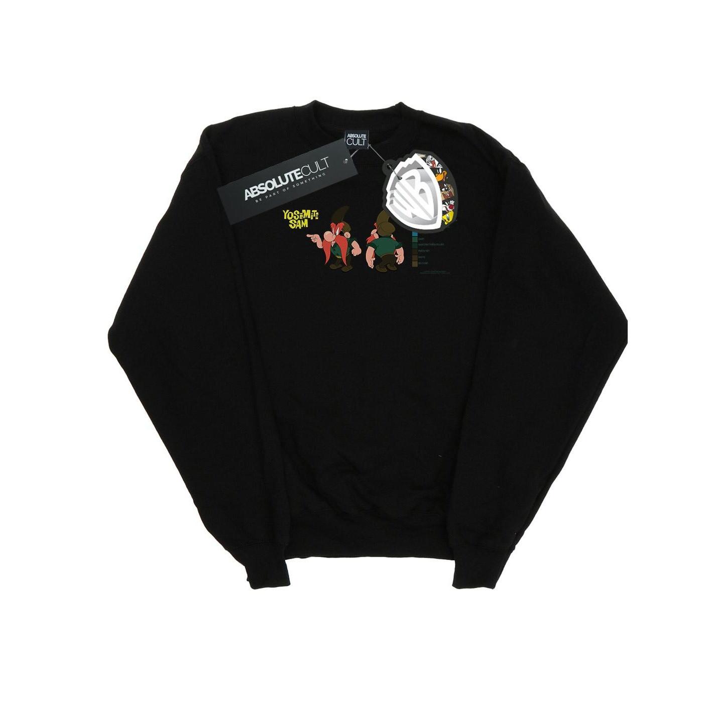 Yosemite Sam Colour Code Sweatshirt Mädchen Schwarz 116 von LOONEY TUNES