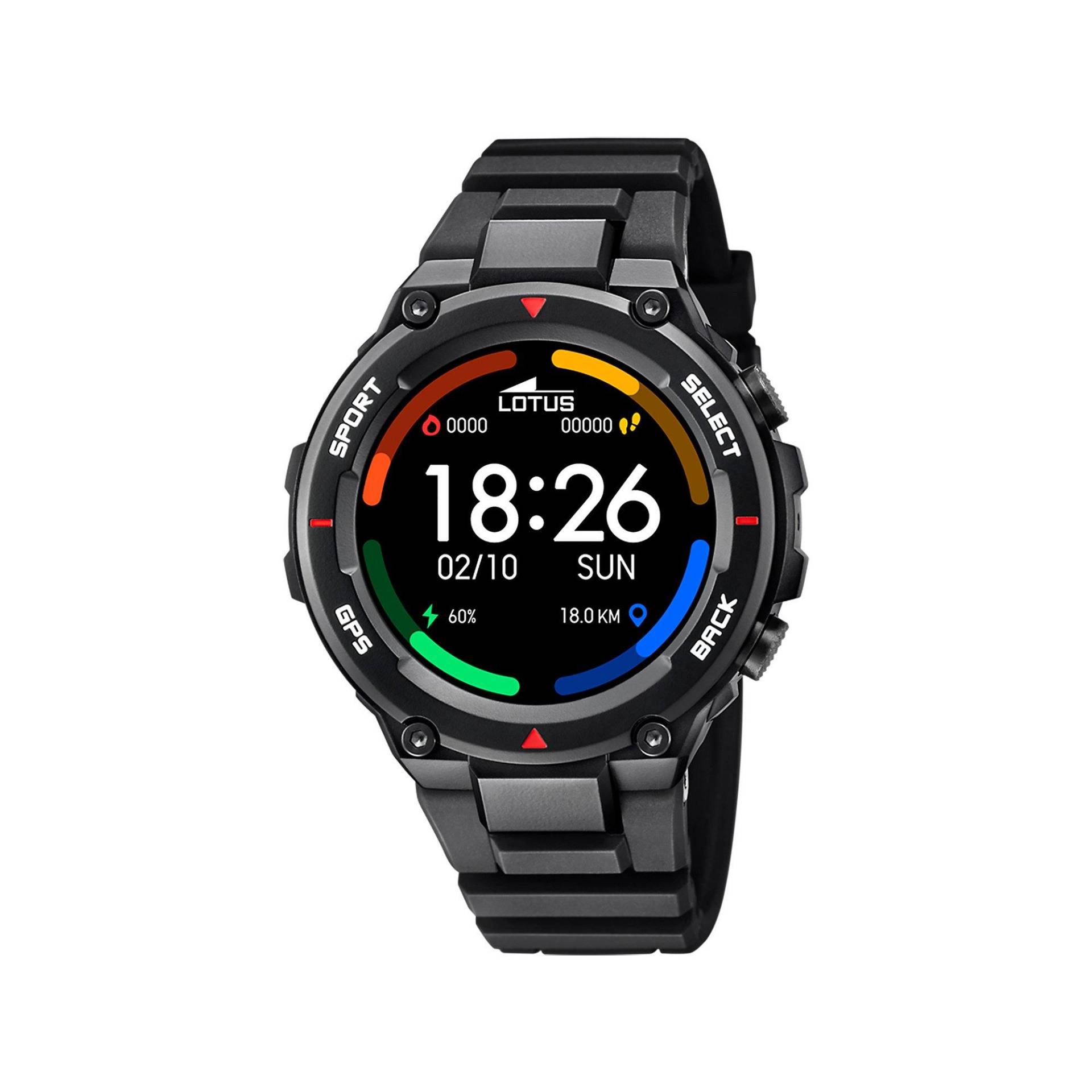 Smartwatch Display Herren Black 50mm von LOTUS