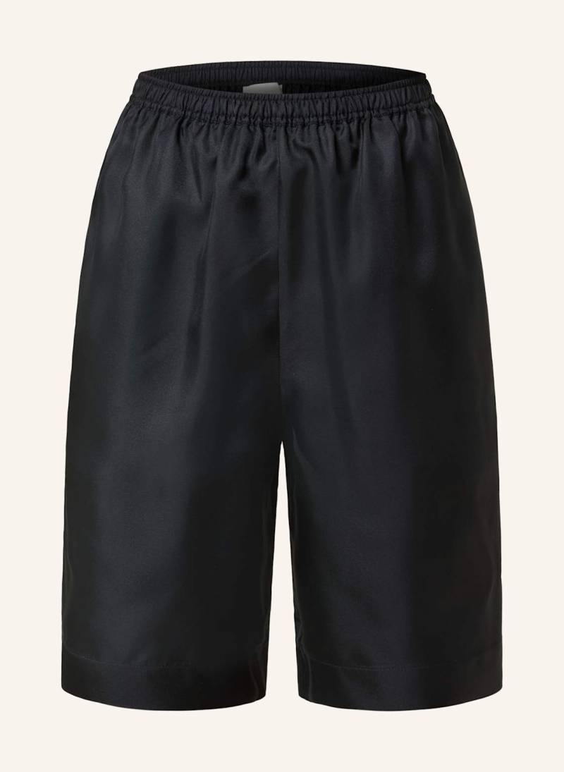 Loulou Studio Seidenshorts Zinia schwarz von LOULOU STUDIO