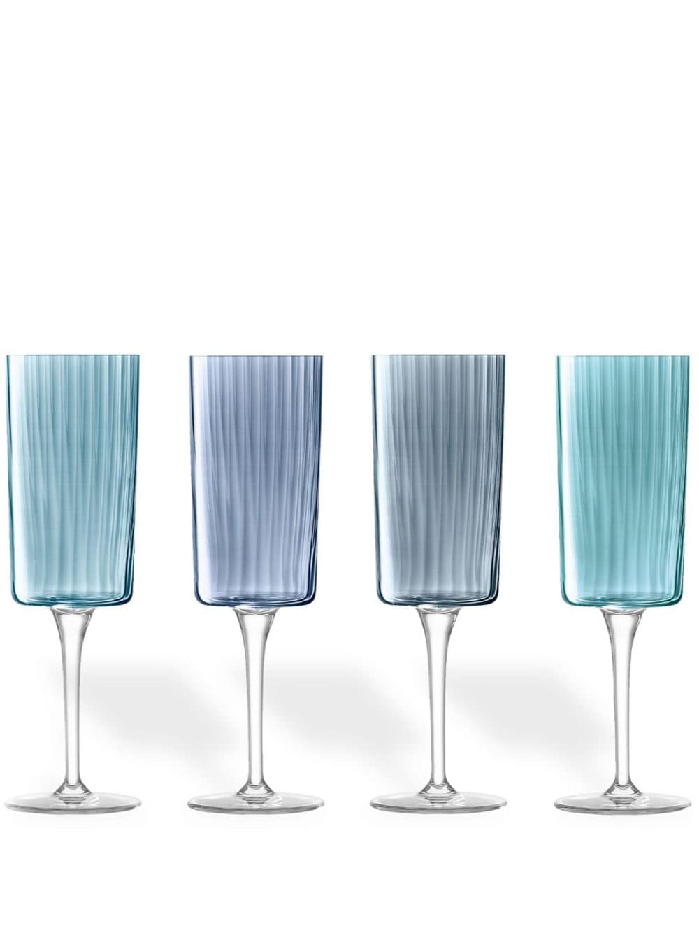 LSA International Gems champagne flute (set of four) - Blue von LSA International