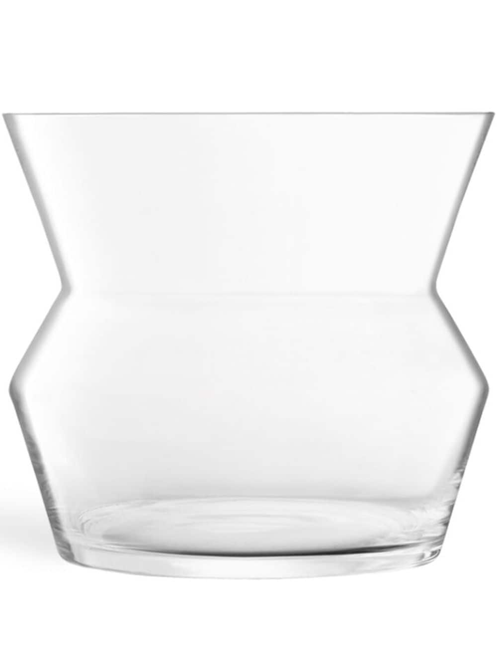 LSA International medium Sculpt glass vase (23cm x 26cm) - Neutrals von LSA International