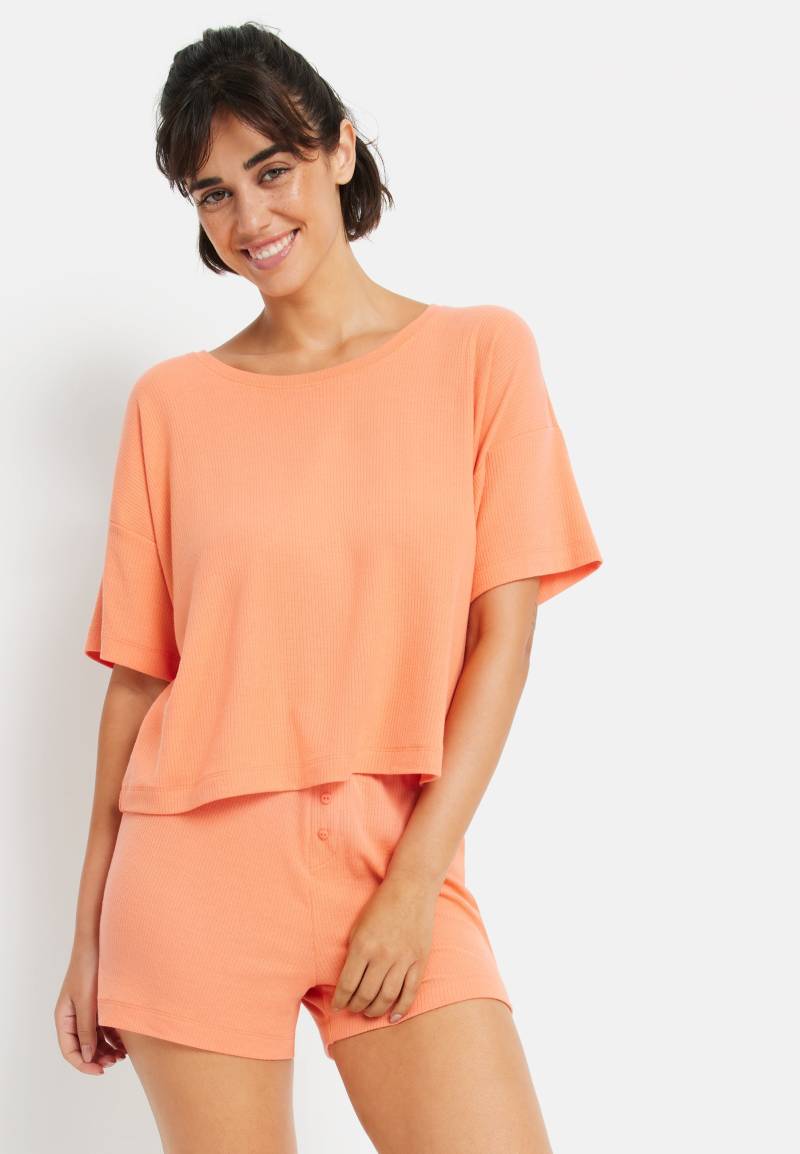 LSCN by LASCANA Shorty, (2 tlg.), mit kleiner Zierknopfleiste von LSCN by LASCANA