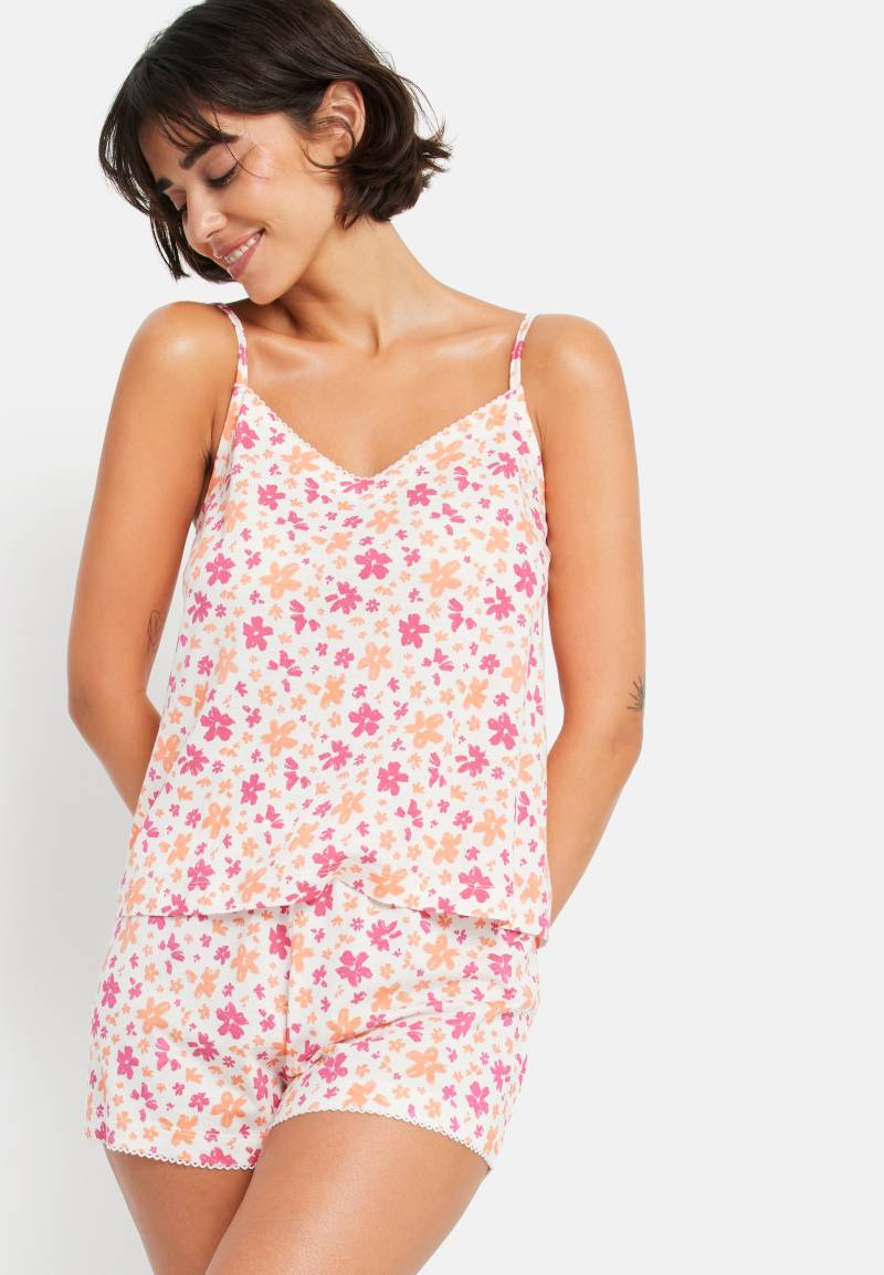 LSCN by LASCANA Shorty, (2 tlg.), mit schönem Blumen- oder Streifenmuster von LSCN by LASCANA