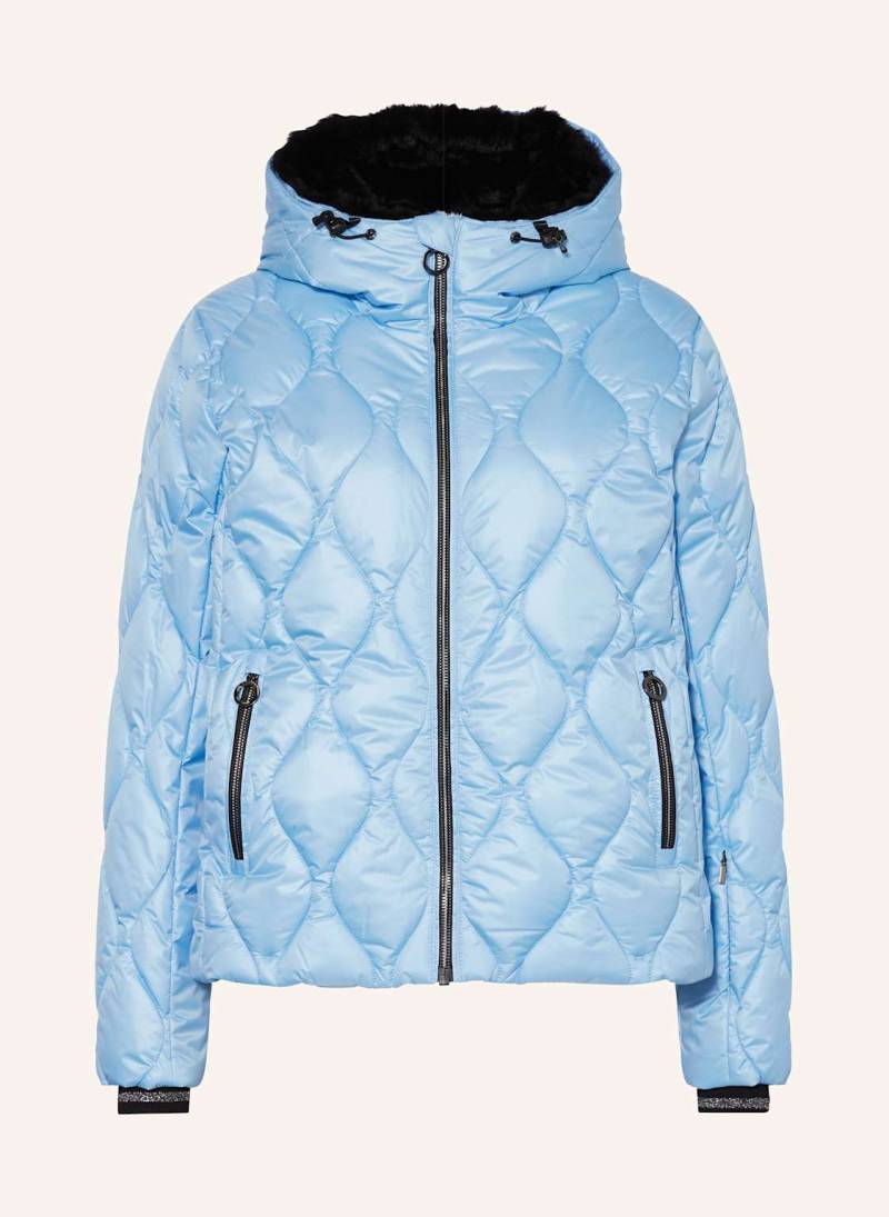 Luhta Skijacke Harikkala Mit Kunstfell blau von LUHTA
