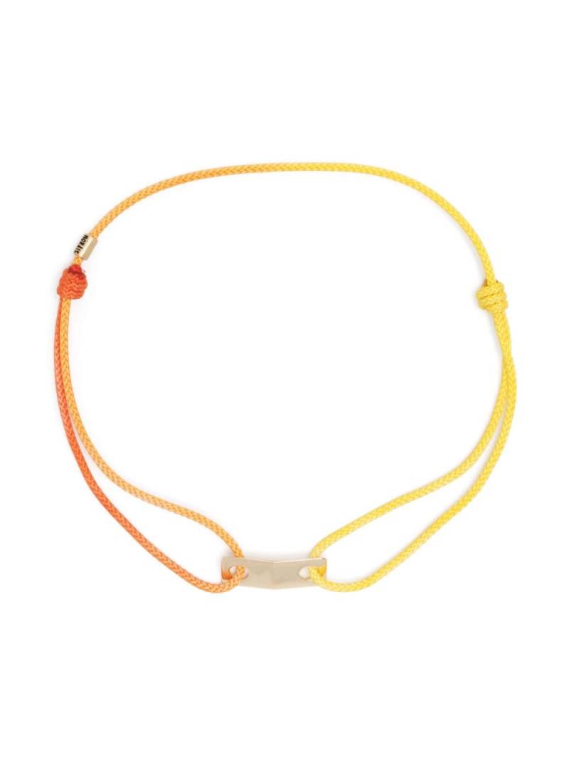LUIS MORAIS 14kt yellow gold cord bracelet - Orange von LUIS MORAIS