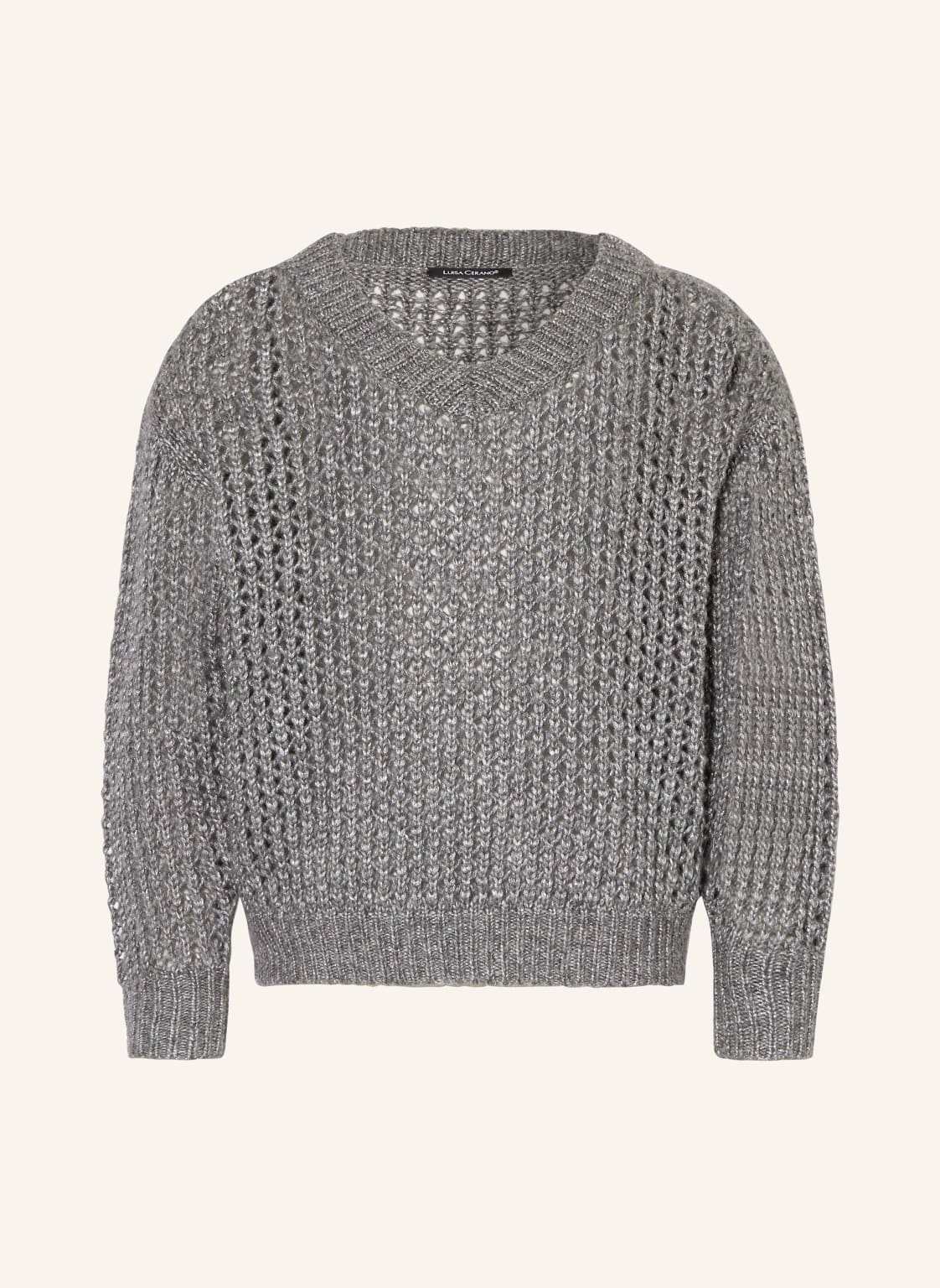 Luisa Cerano Pullover Mit Glitzergarn grau Luisa Cerano Pullover Mit Glitzergarn grau von LUISA CERANO
