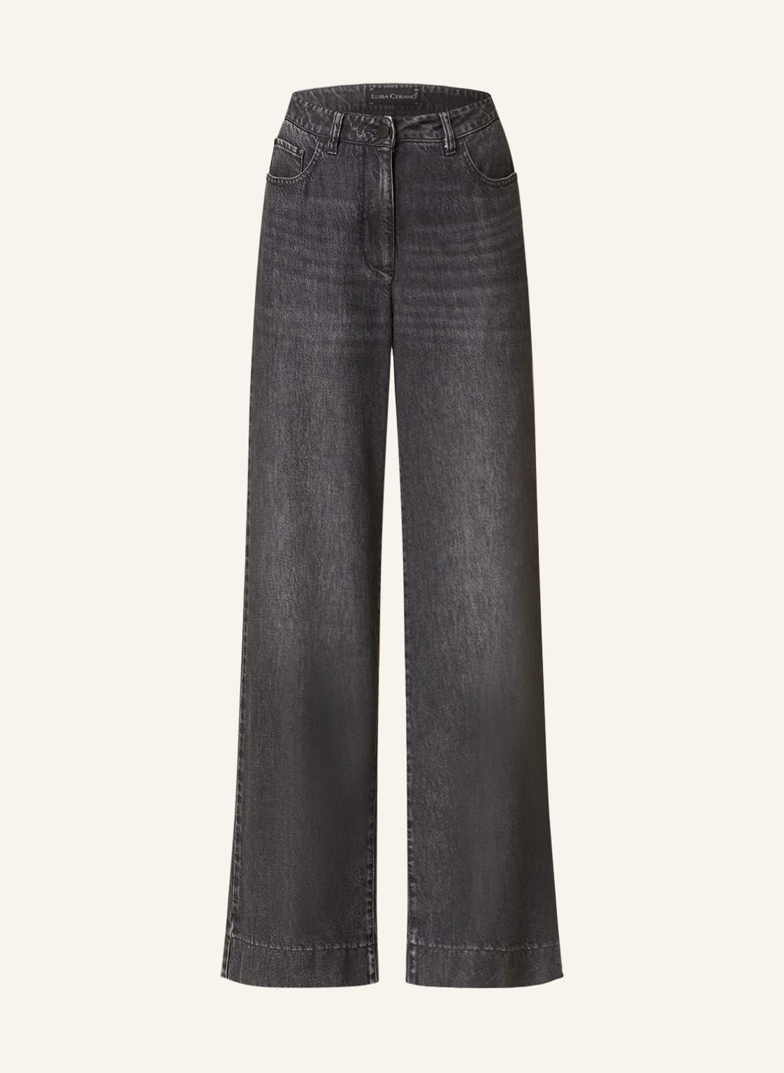 Luisa Cerano Straight Jeans grau von LUISA CERANO