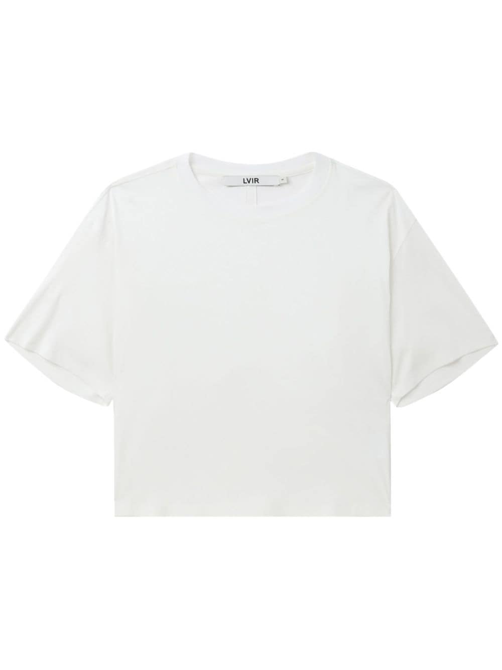 LVIR draped cotton T-shirt - White von LVIR