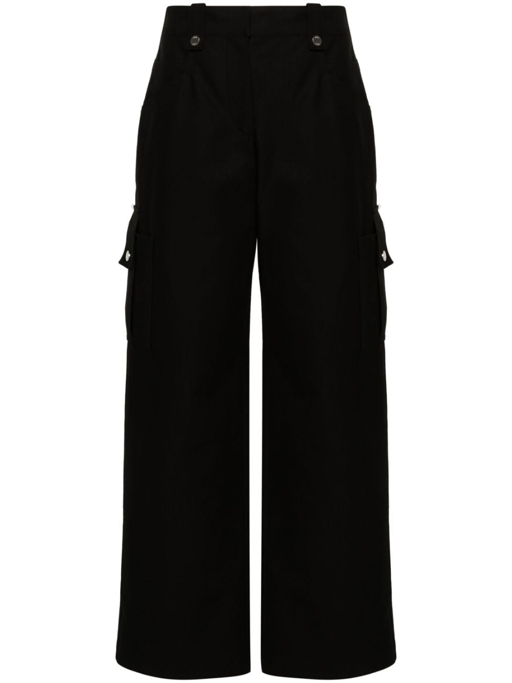 LVIR wide-leg cargo trousers - Black von LVIR