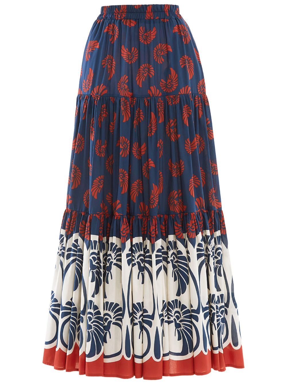 La DoubleJ Big floral-print maxi skirt - Blue von La DoubleJ