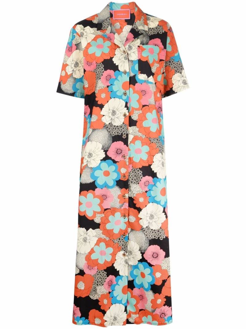 La DoubleJ Bowling floral shirtdress - Orange von La DoubleJ