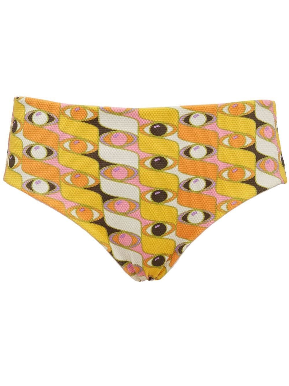 La DoubleJ Boy graphic-print bikini briefs - Yellow von La DoubleJ