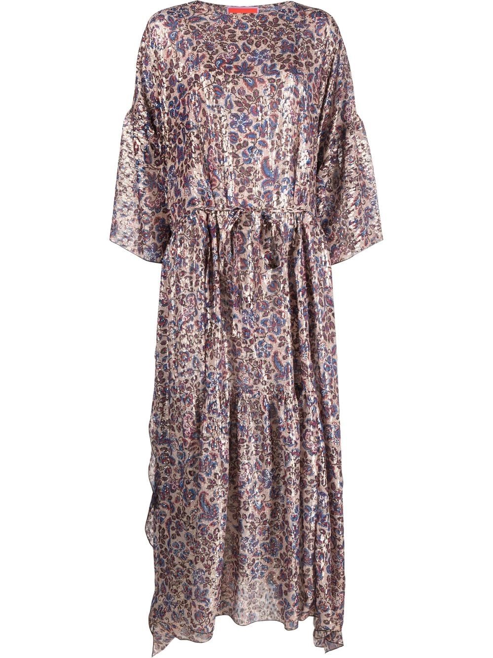 La DoubleJ Cascata floral jacquard kaftan dress - Neutrals von La DoubleJ