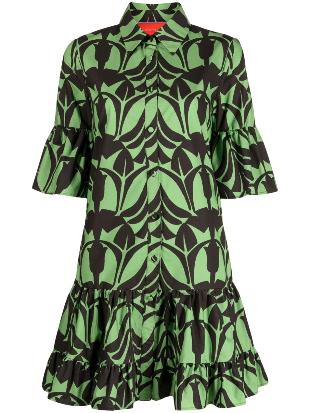 La DoubleJ Choux printed shirt dress - Green von La DoubleJ