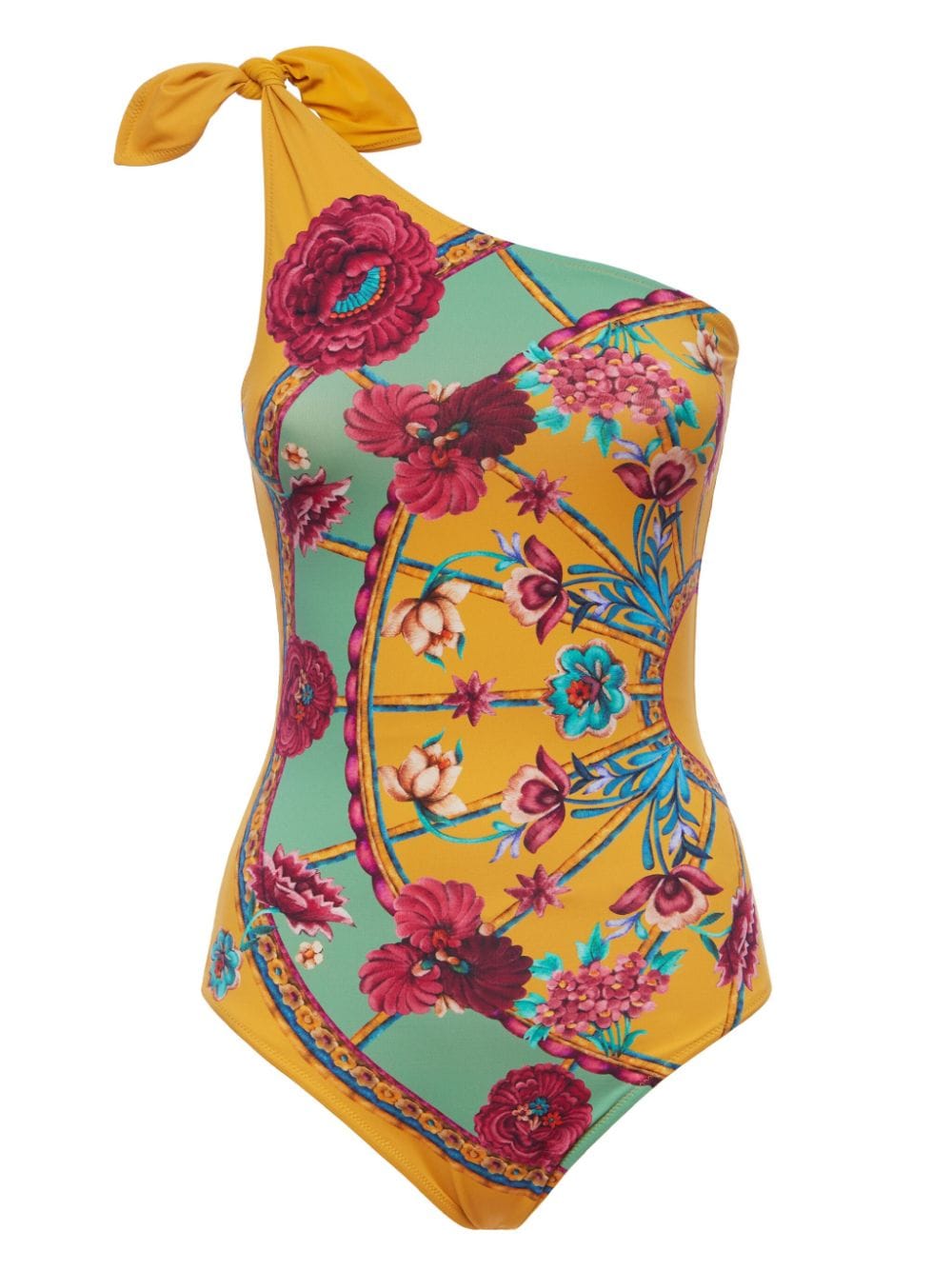 La DoubleJ Goddess graphic-print swimsuit - Yellow von La DoubleJ