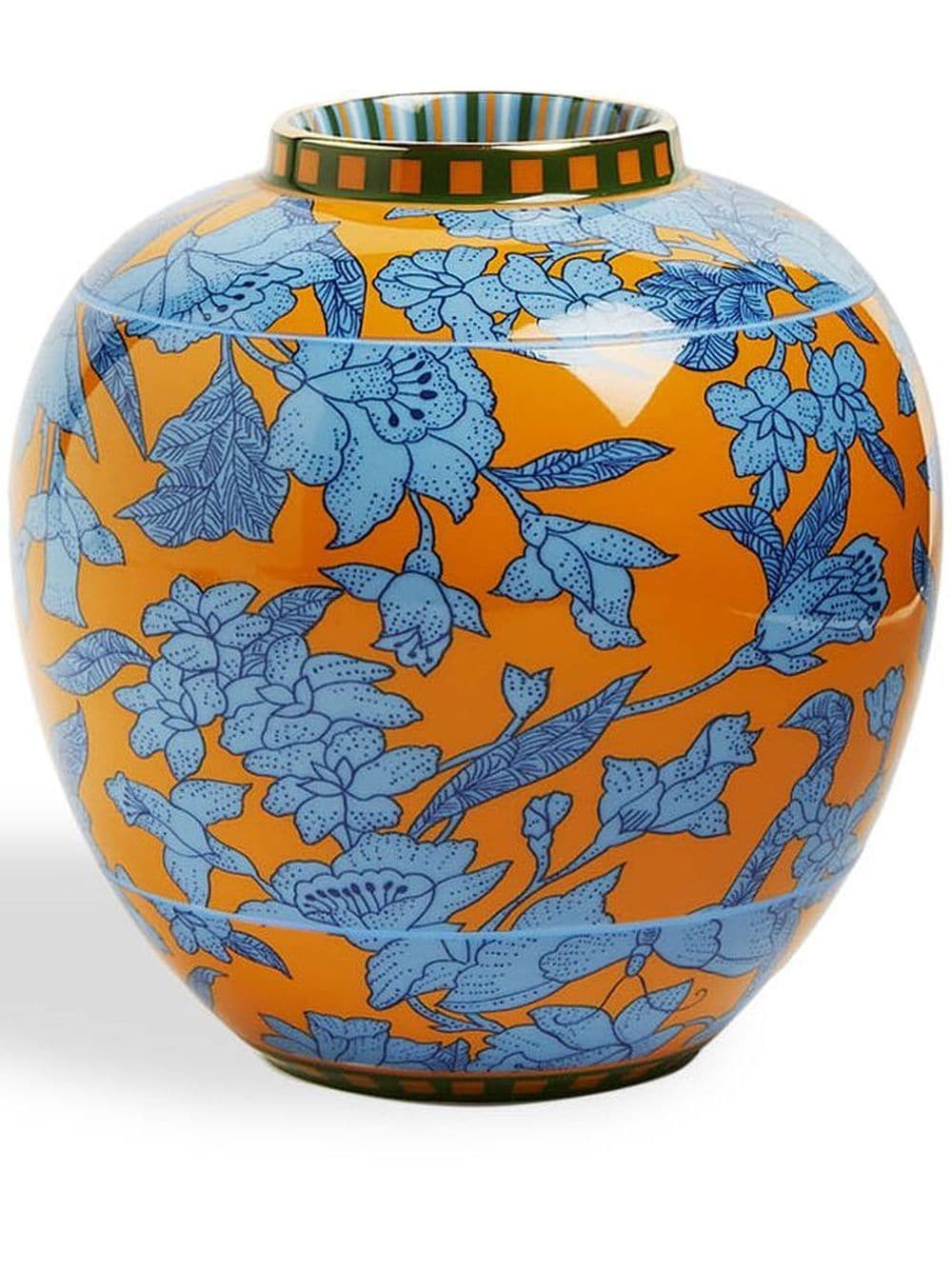 La DoubleJ Lilium Zafferano-print tea jar - Orange von La DoubleJ