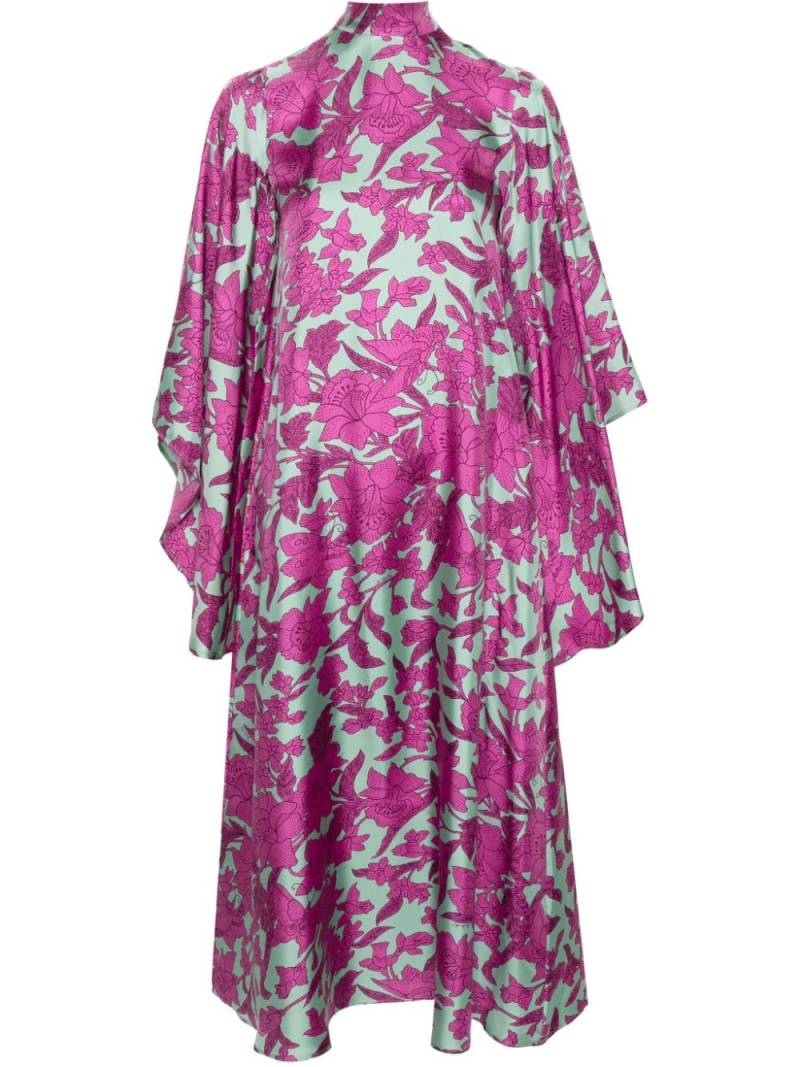 La DoubleJ Magnifico floral-print maxi dress - Purple von La DoubleJ