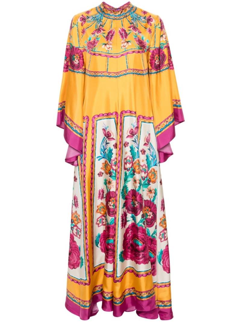 La DoubleJ Magnifico floral-print maxi dress - Yellow von La DoubleJ