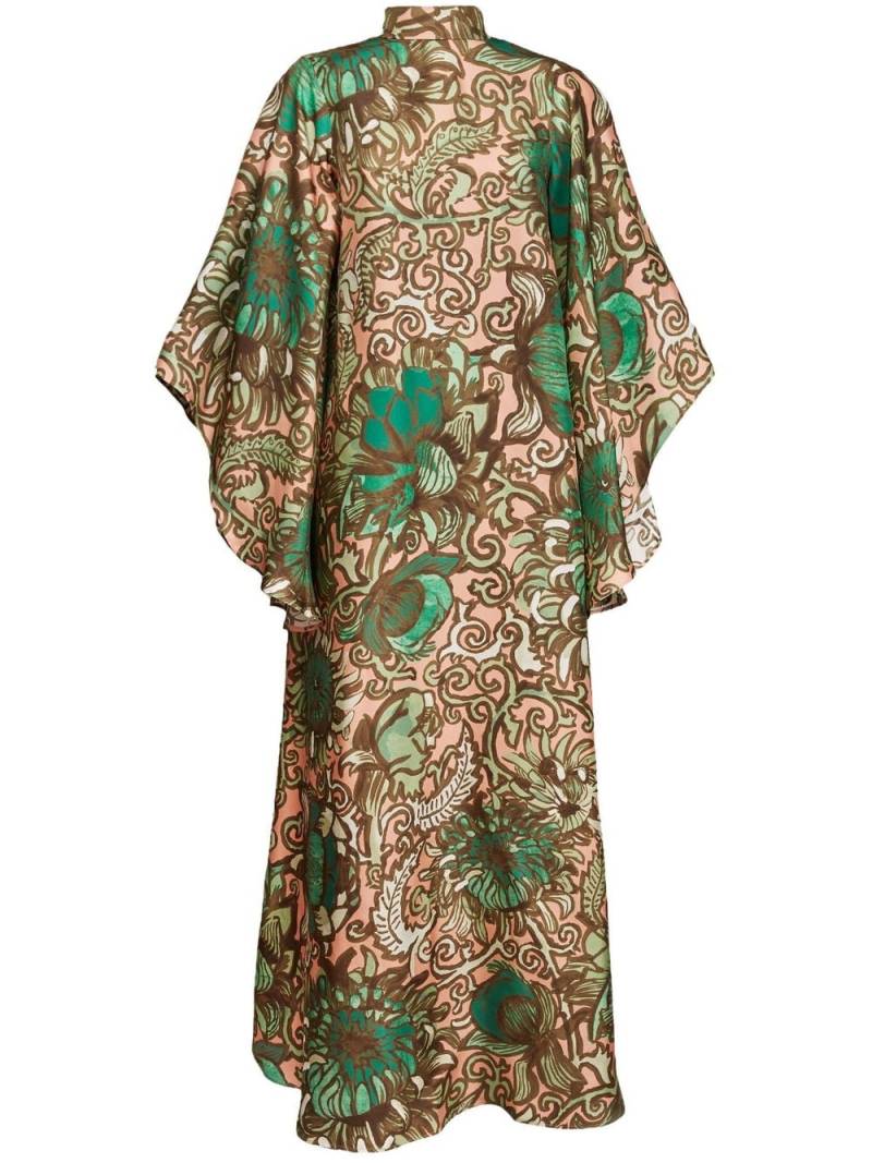 La DoubleJ Magnifico floral-print silk maxi dress - Neutrals von La DoubleJ