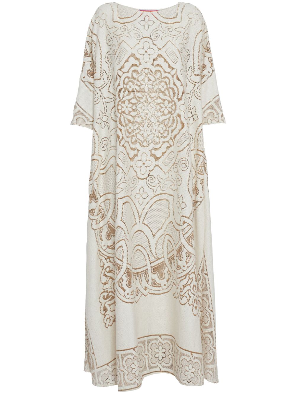 La DoubleJ Muumuu embroidered maxi dress - Neutrals von La DoubleJ