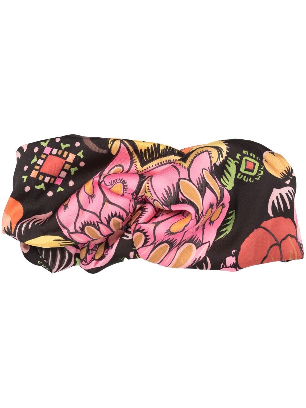 La DoubleJ Pinup grapghic-print headband - Black von La DoubleJ