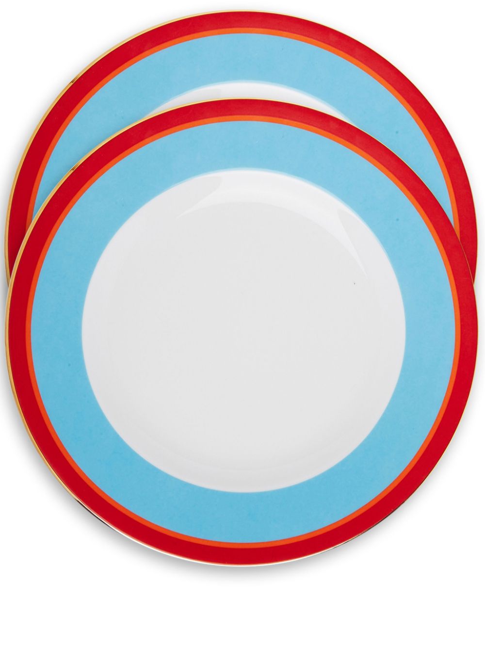 La DoubleJ Rainbow dinner plates (set of two) - Blue von La DoubleJ