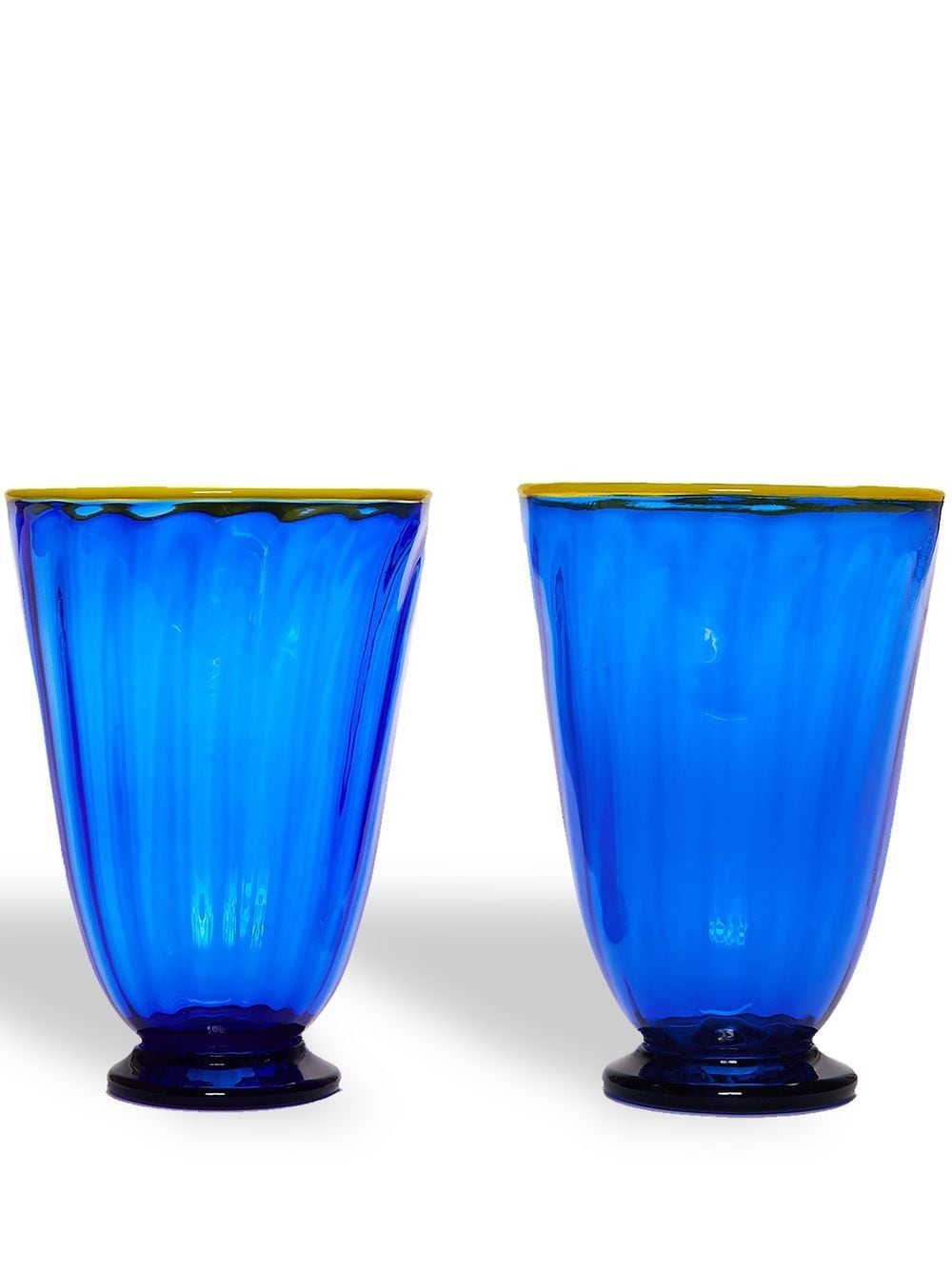 La DoubleJ Rainbow glasses (set of 2) - Blue von La DoubleJ