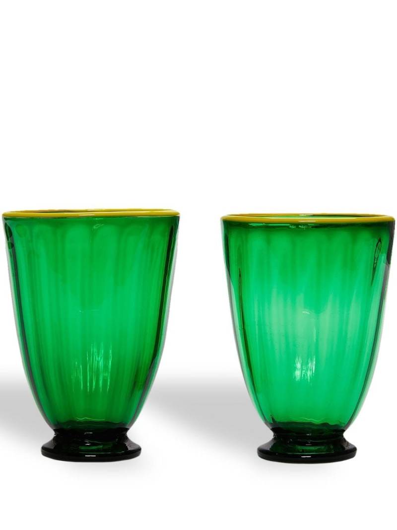 La DoubleJ Rainbow glasses (set of 2) - Green von La DoubleJ