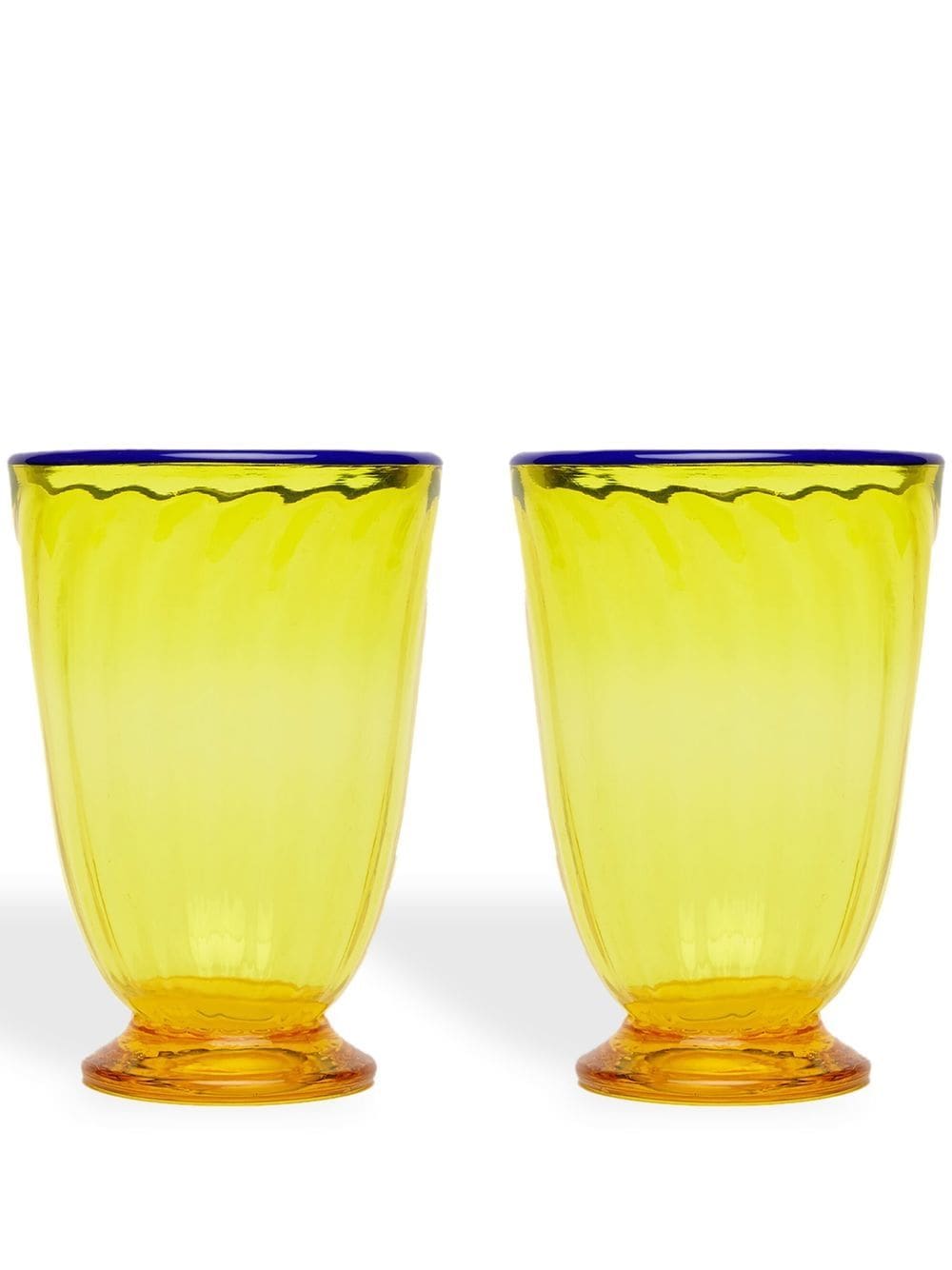La DoubleJ Rainbow set of 2 glasses - Yellow von La DoubleJ