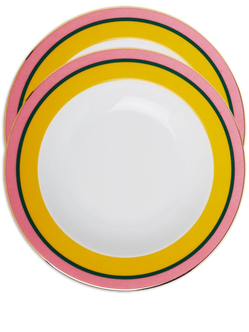 La DoubleJ Rainbow soup plates (set of two) - Yellow von La DoubleJ