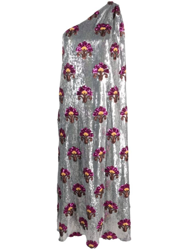 La DoubleJ Roy sequin-embellished midid dress - Silver von La DoubleJ