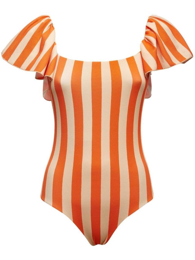 La DoubleJ Scarlett striped swimsuit - Orange von La DoubleJ