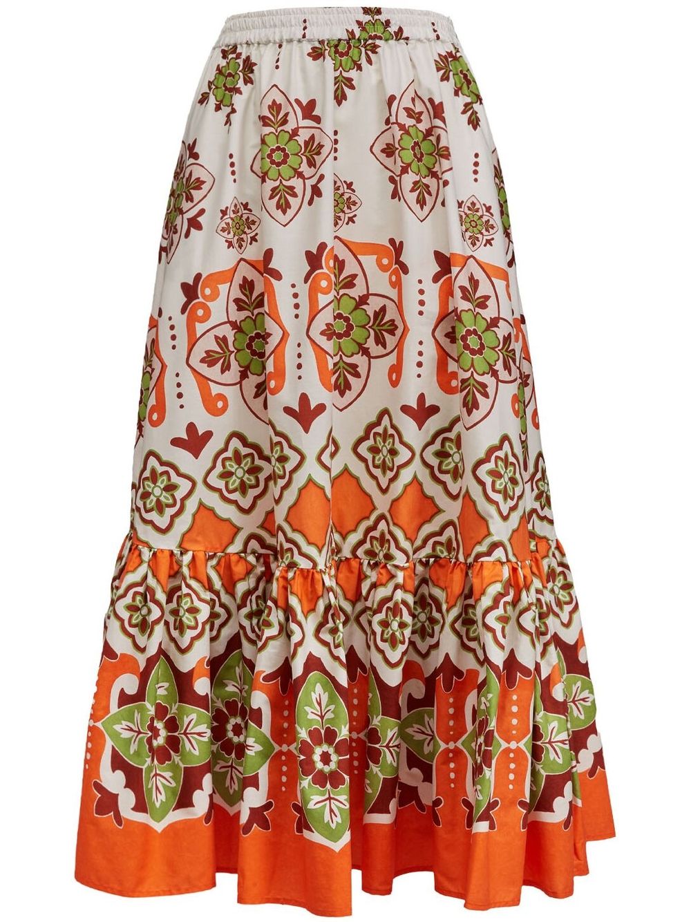 La DoubleJ Sunset printed A-line skirt - White von La DoubleJ