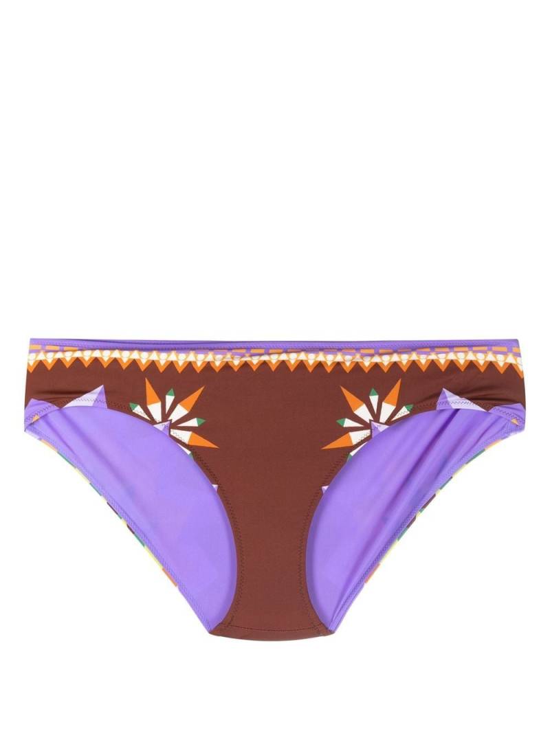 La DoubleJ Sunset printed bikini bottoms - Brown von La DoubleJ