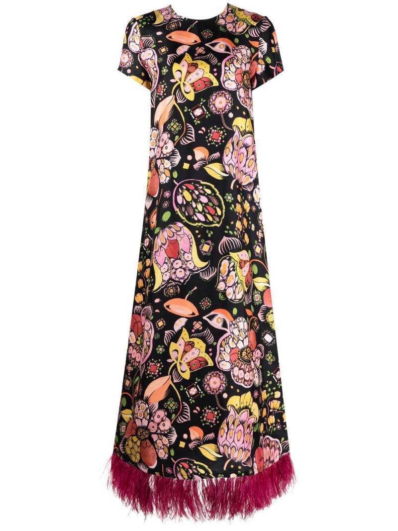 La DoubleJ Swing floral-print maxi dress - Black von La DoubleJ