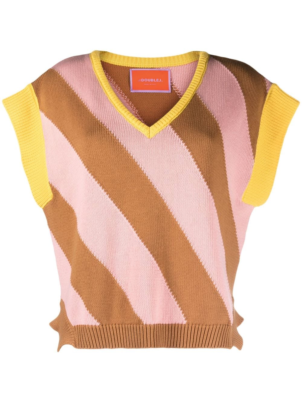 La DoubleJ Veneziana knitted vest - Pink von La DoubleJ