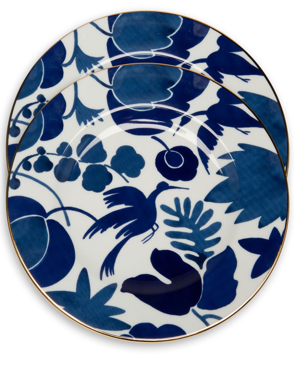 La DoubleJ Wildbird dinner plates (set of two) - Blue von La DoubleJ