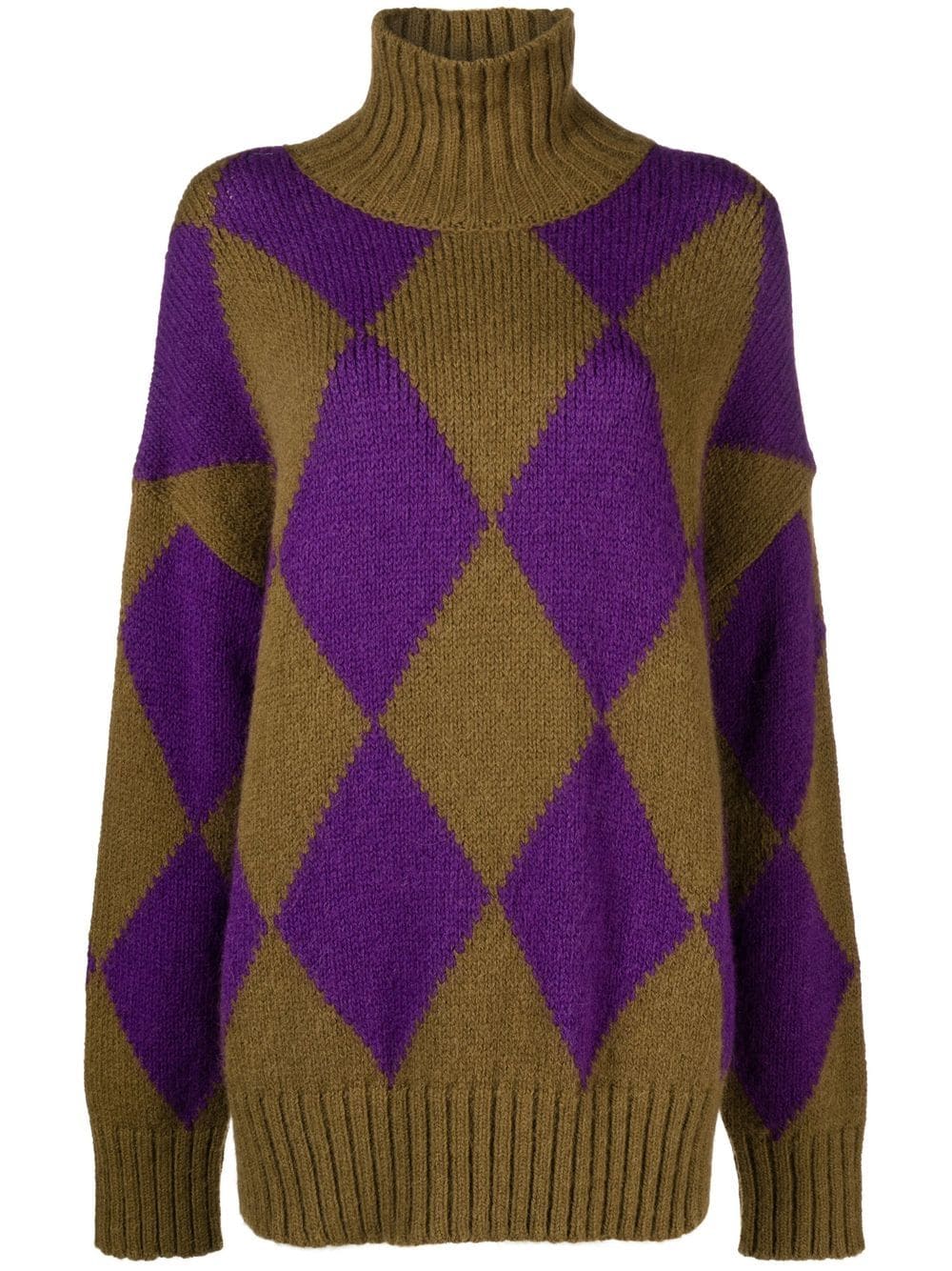 La DoubleJ argyle intarsia knit jumper - Green von La DoubleJ