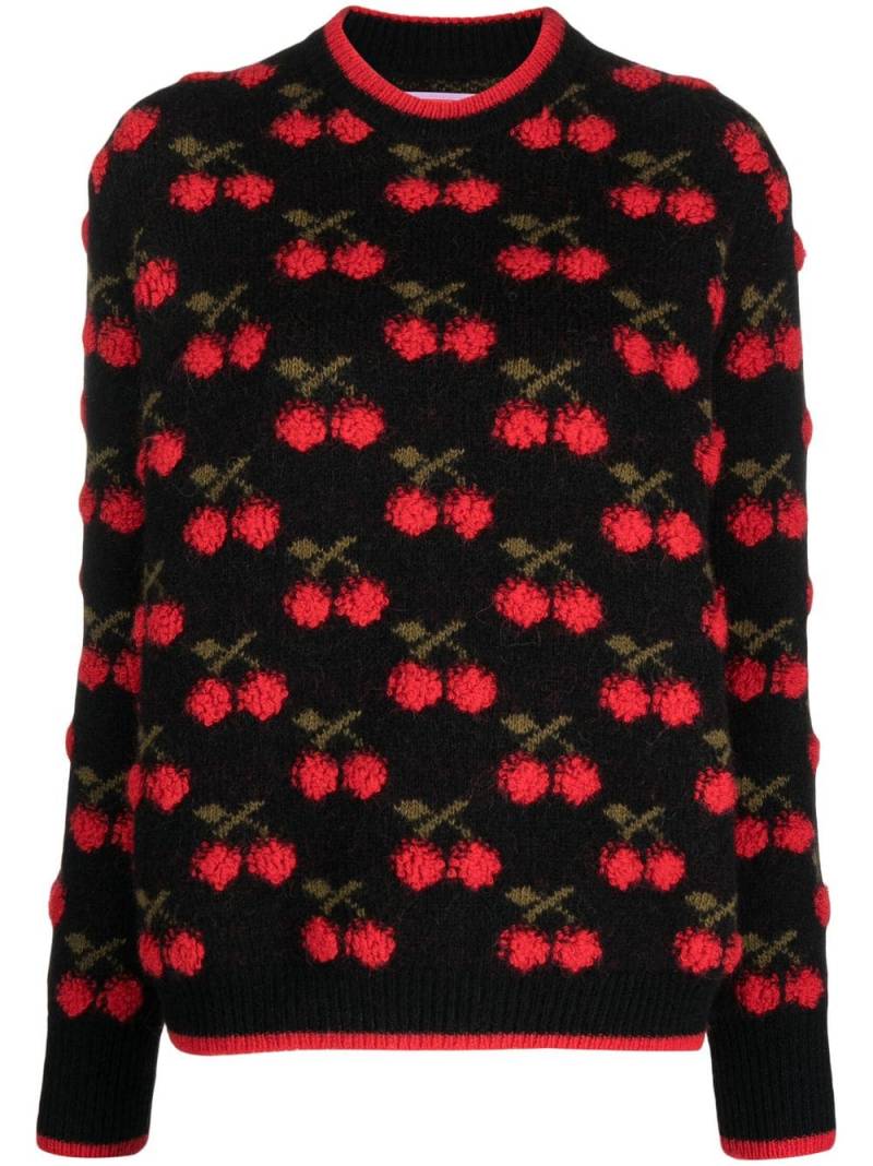 La DoubleJ cherry-print jumper - Black von La DoubleJ