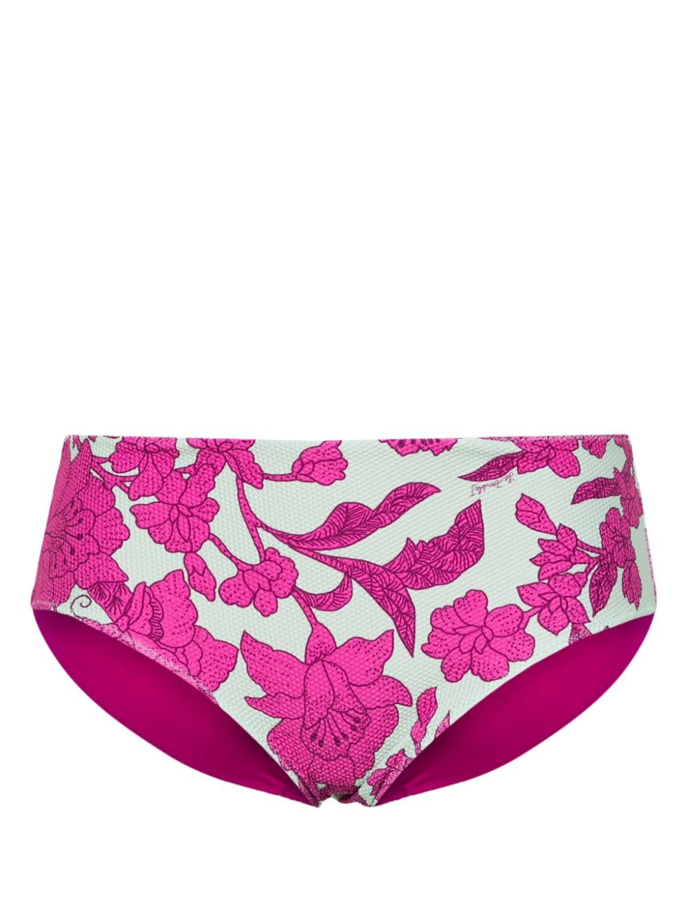 La DoubleJ floral-print bikini bottoms - Pink von La DoubleJ