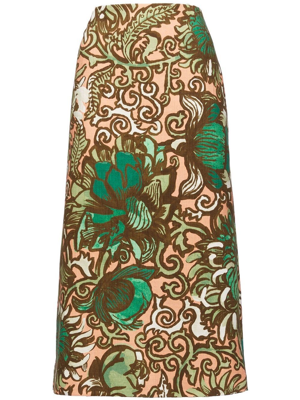 La DoubleJ floral-print pencil skirt - Green von La DoubleJ