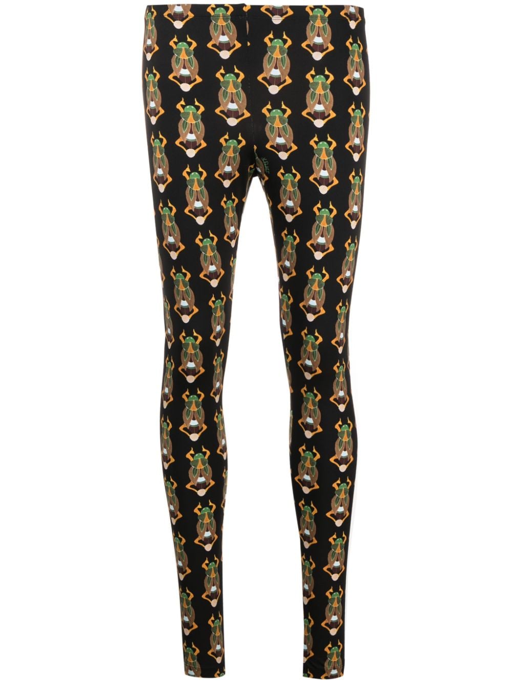 La DoubleJ graphic-print elasticated-waist leggings - Black von La DoubleJ