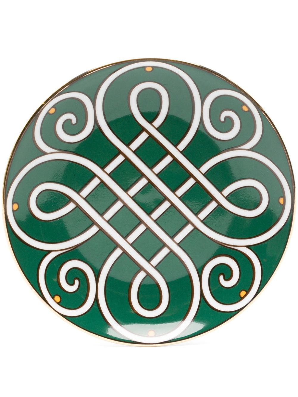 La DoubleJ graphic-print porcelain plate - Green von La DoubleJ